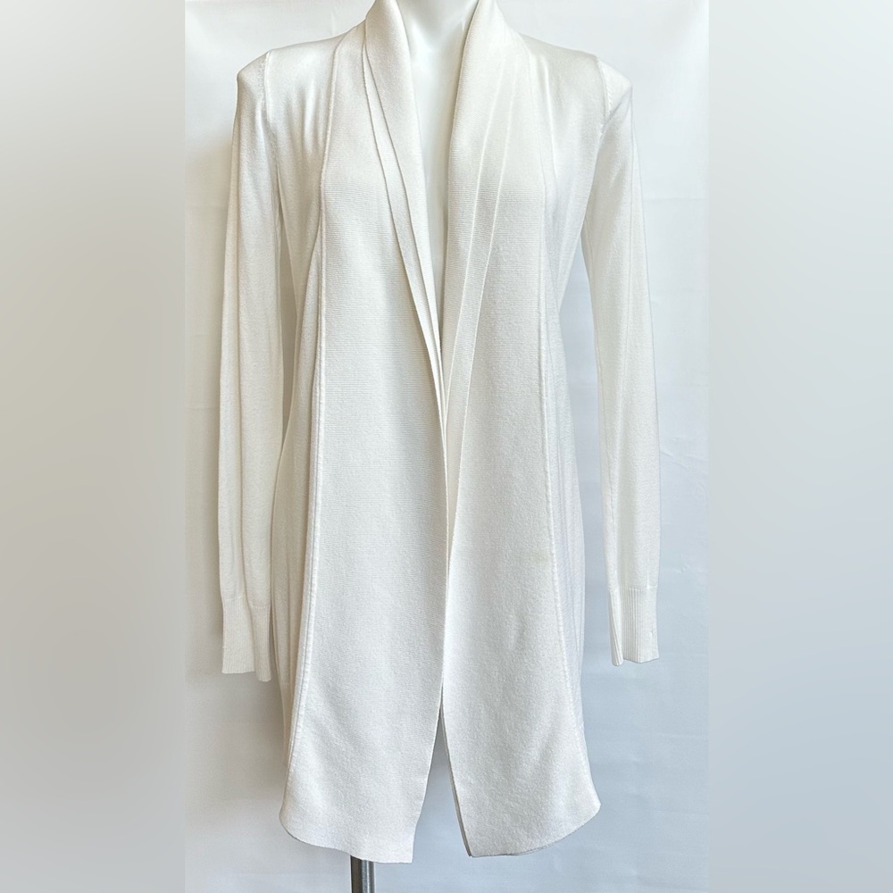 Guess by Marciano White Shawl Collar Cardigan Size XS